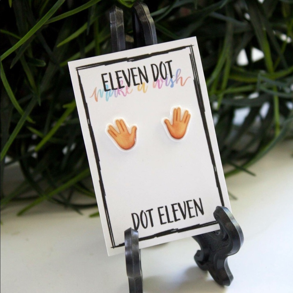 Star Trek Trekkie Hand LLAP Stud Post Earrings